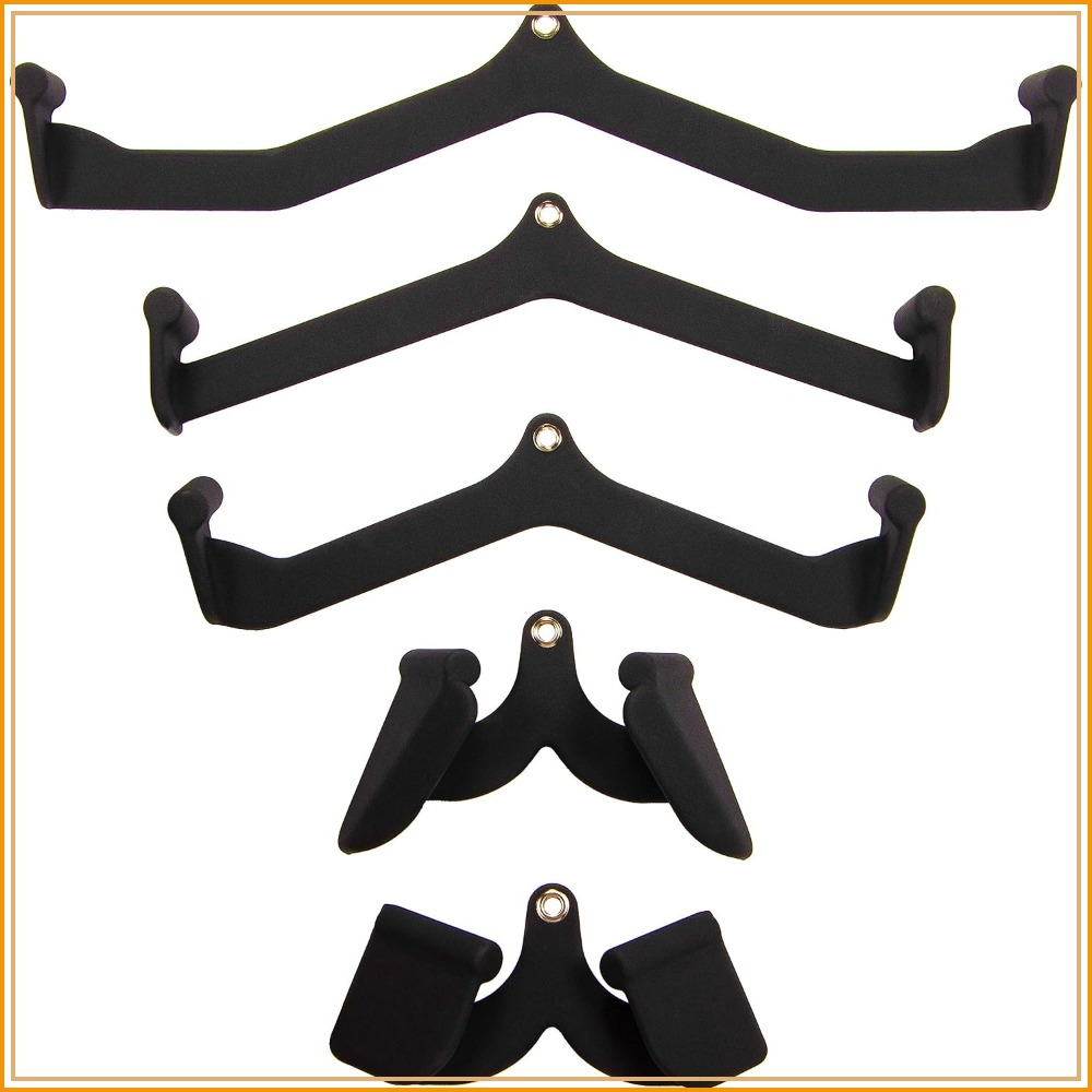 Home Gym Usa - Cable Machine Attachments 5-Piece Combo for