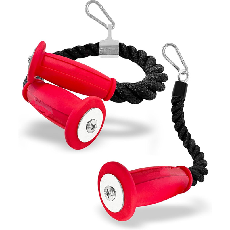 Home Gym Setup - Ergonomic Tricep Ropes Non-Slip Cable Attachment
