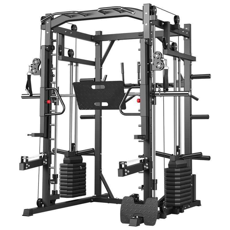 Home Gym Half Rack - Smith Machine Comprehensive Training Power Rack