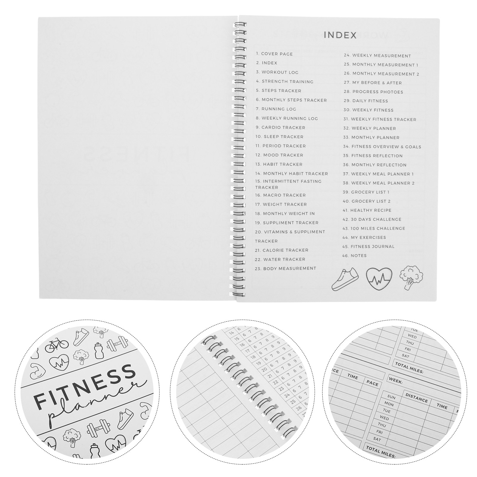 Home Gym Routine - Fitness Planner Journal 11.7 X 8.5