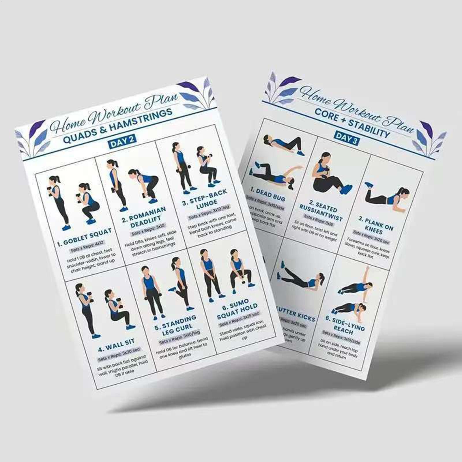 Workout Chart Full Body Comple - Home Gym Routine review and price