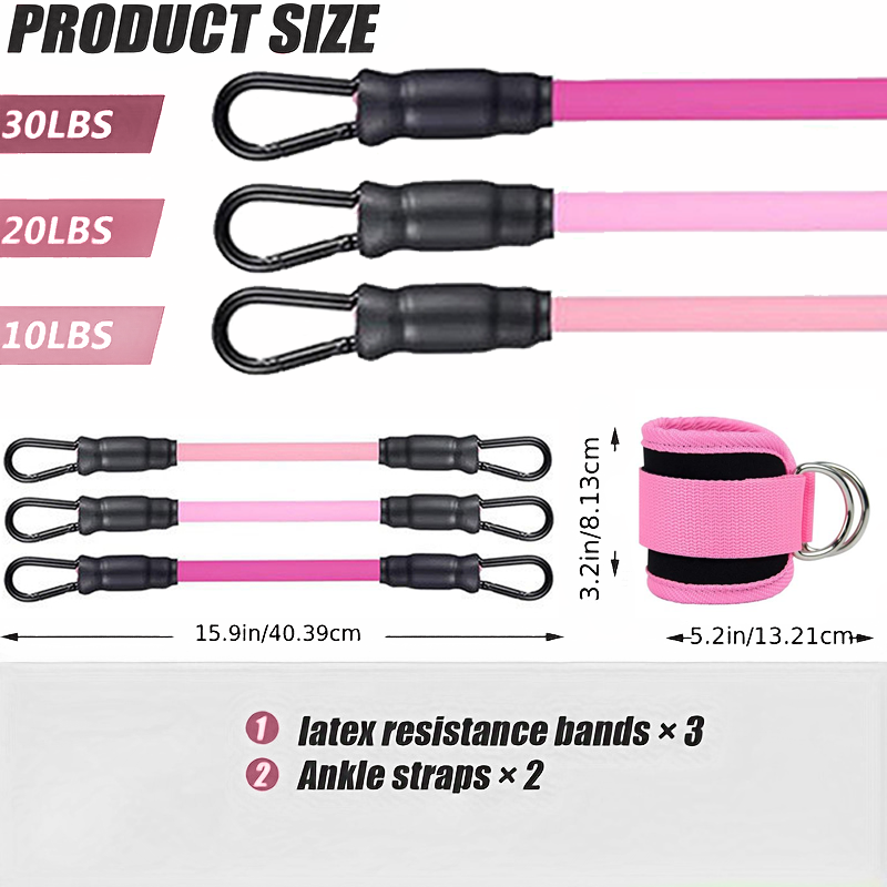 Ankle Straps Resistance Bands  - Home Gym Kit For Men review and price
