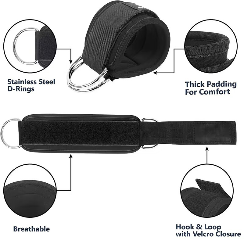 Ankle Straps Resistance Bands  - Home Gym Kit For Men review and price