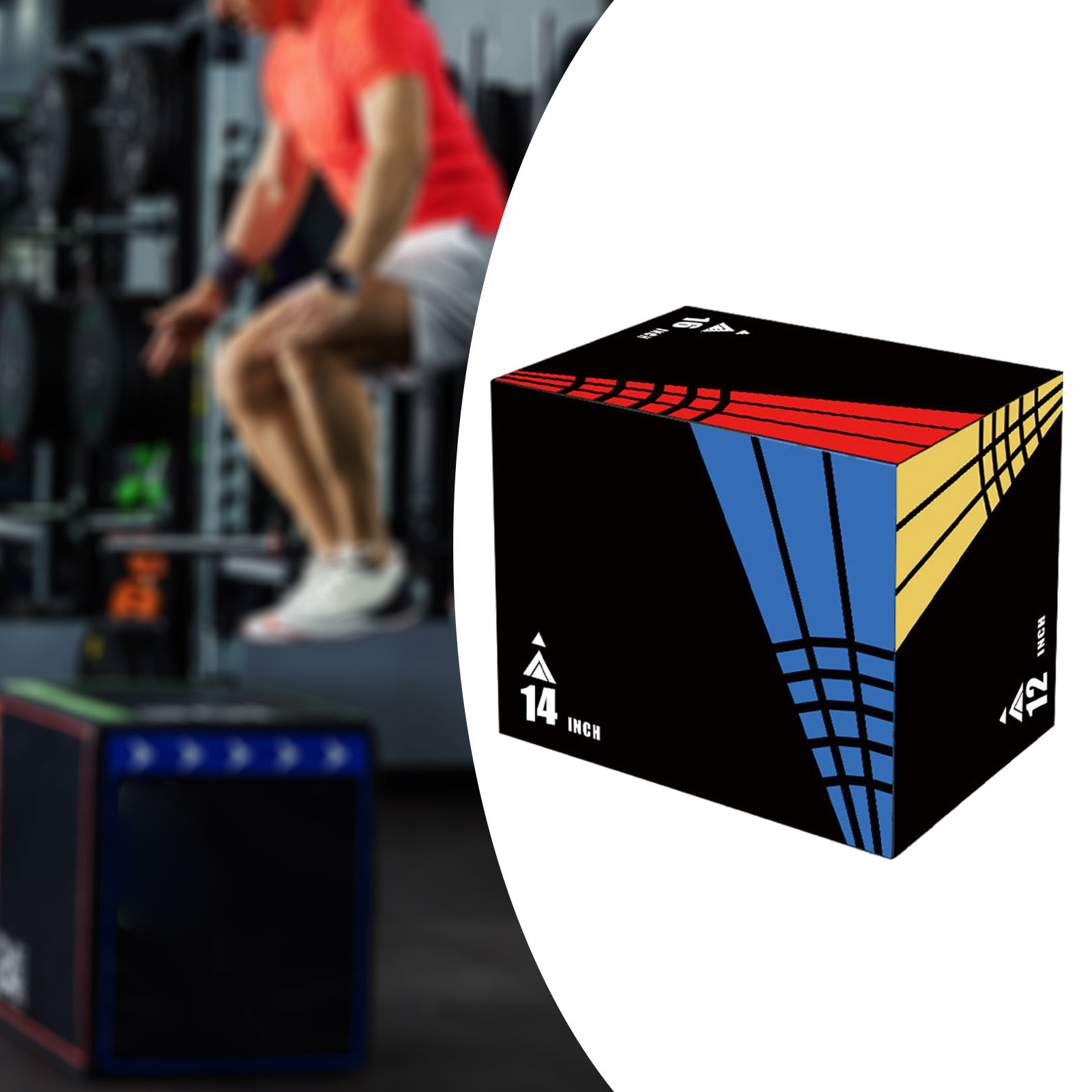3-in-1Jump Box Plyometric Box  - Home Gym Kit For Men review and price