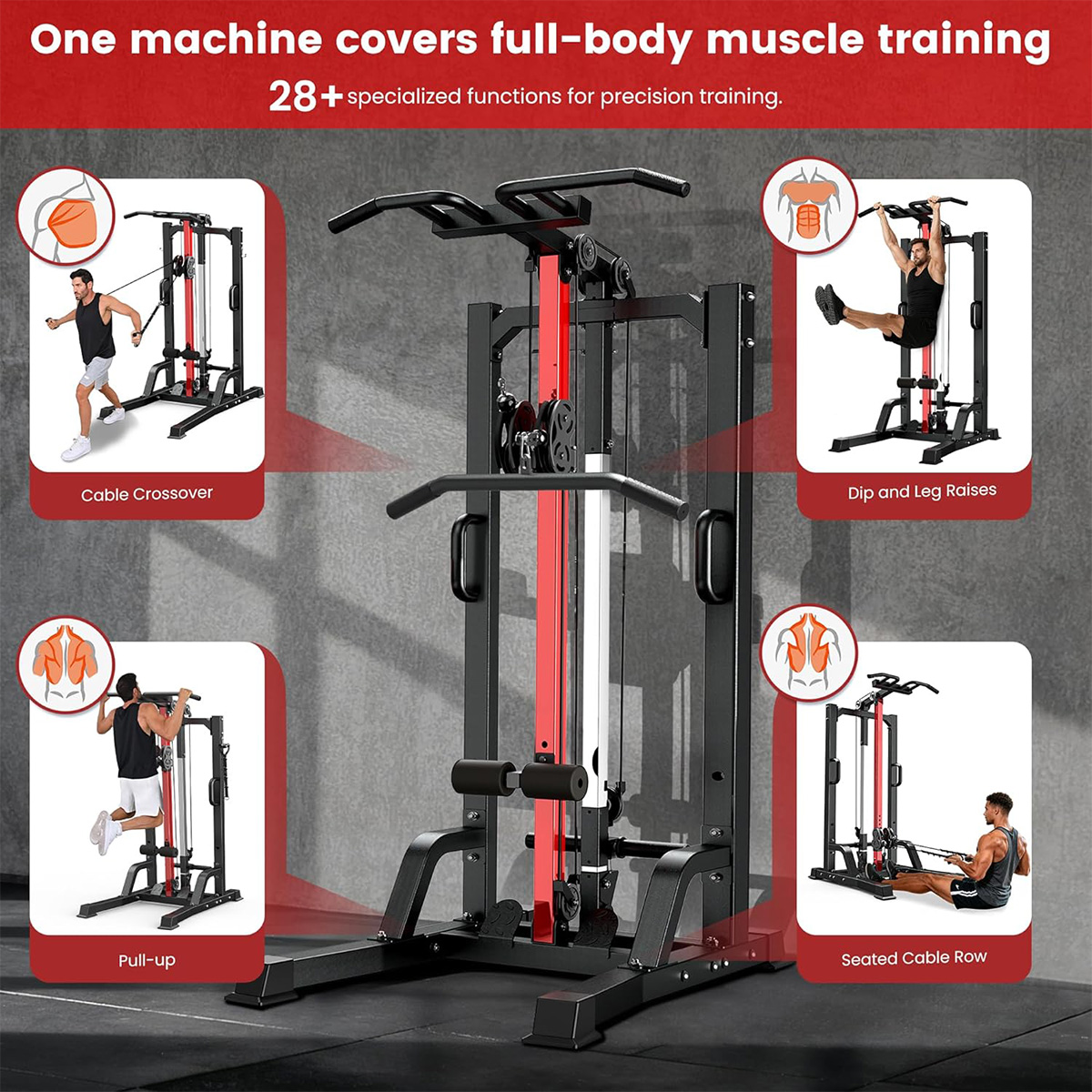 Pooboo Home Gym Machine - High - Pulley Home Gym review and price