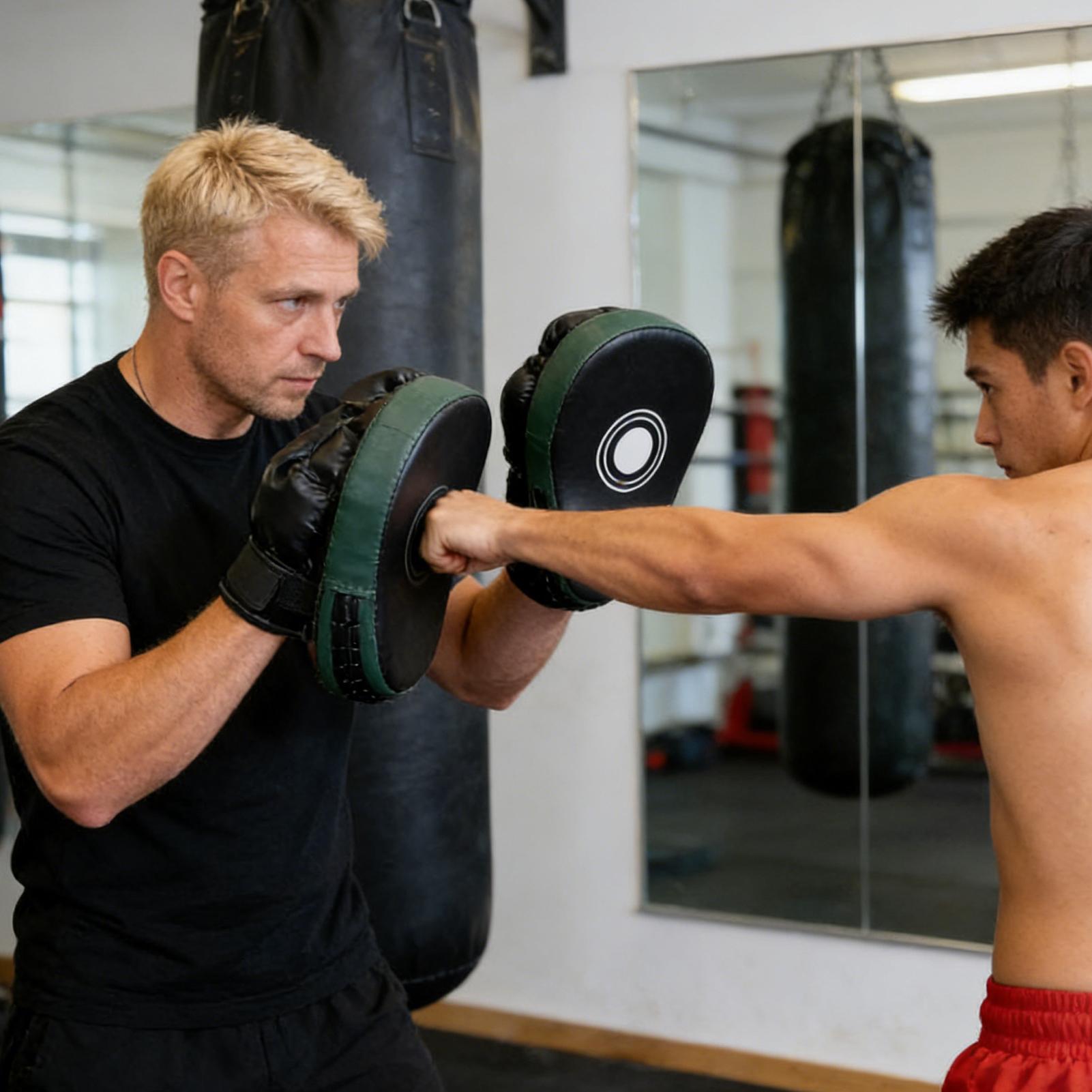 Boxing Mitts PU Leather Exerci - Home Gym Routine review and price