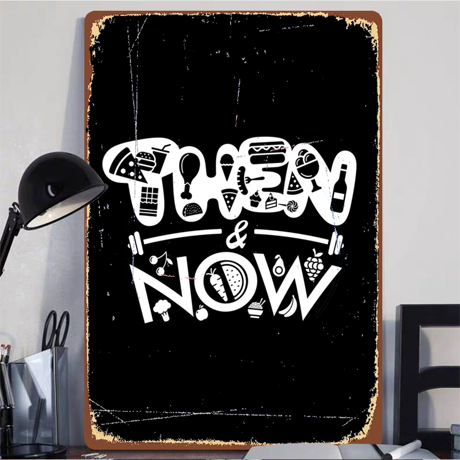 Then & Now Fitness Food Art Me - Home Gym Icon review and price
