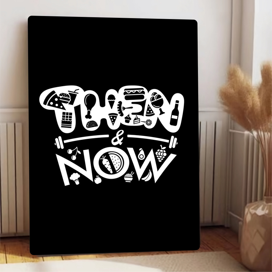 Then & Now Fitness Food Art Me - Home Gym Icon review and price