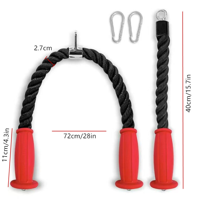 Ergonomic Tricep Ropes Non-Sli - Home Gym Setup review and price