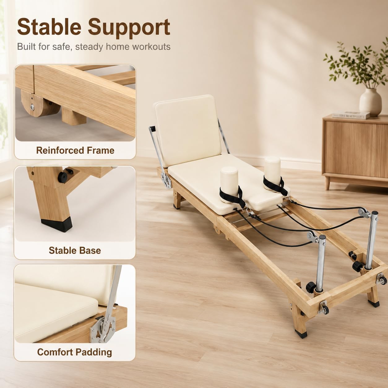 75 Inch Foldable Pilates Refor - Home Gym Training Program review and price