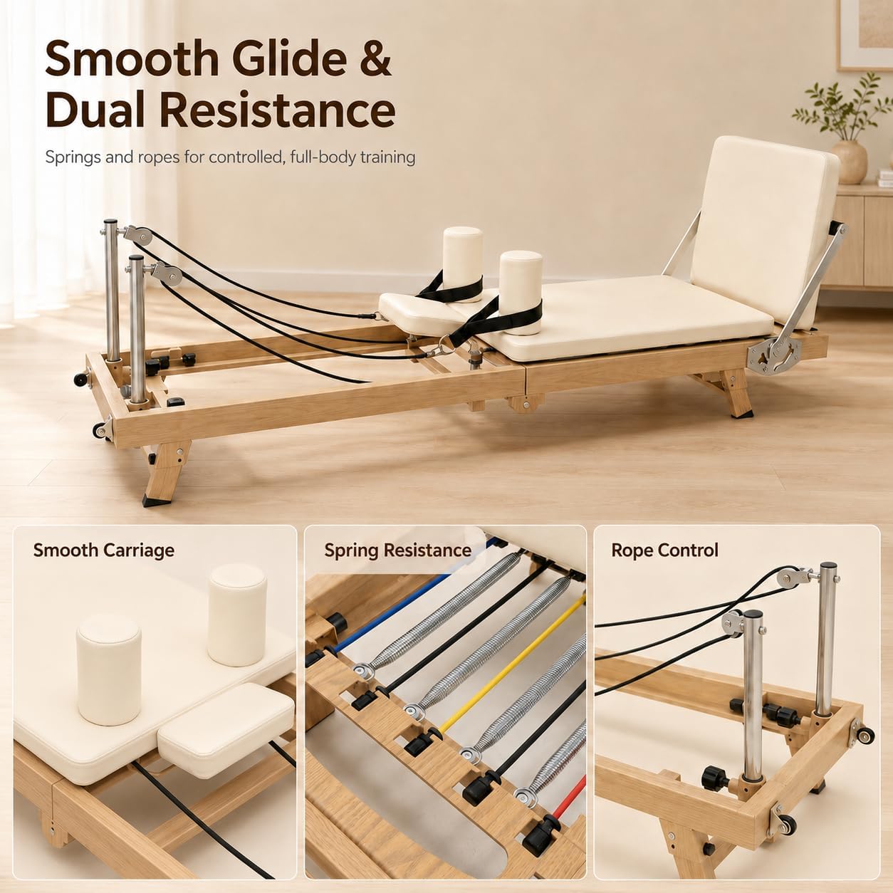 75 Inch Foldable Pilates Refor - Home Gym Training Program review and price