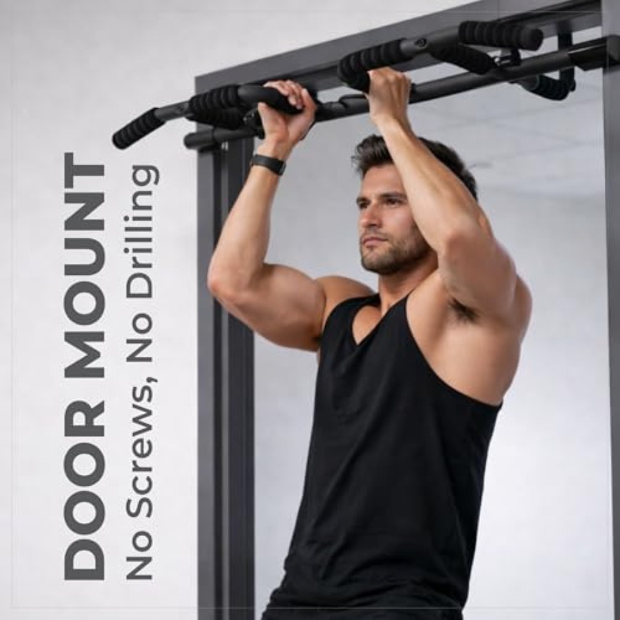 Doorway Pull Up Bar Set with S - Home Gym Setup review and price