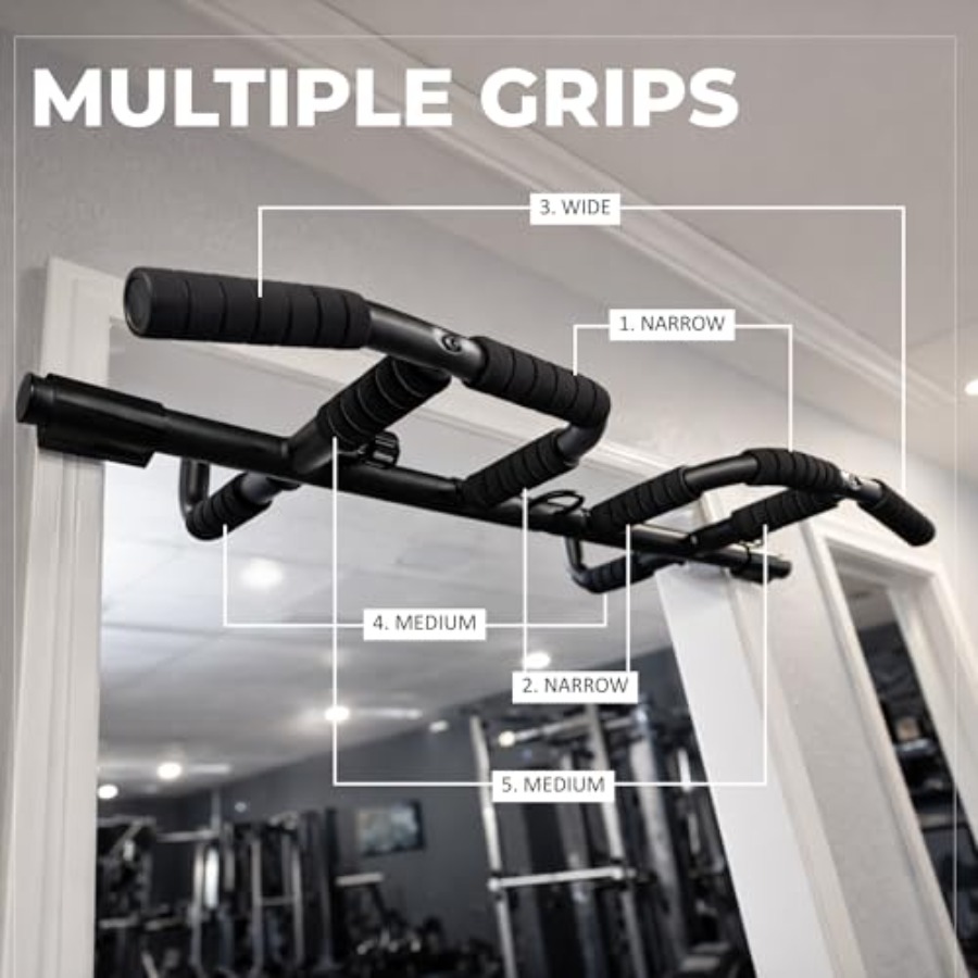 Doorway Pull Up Bar Set with S - Home Gym Setup review and price