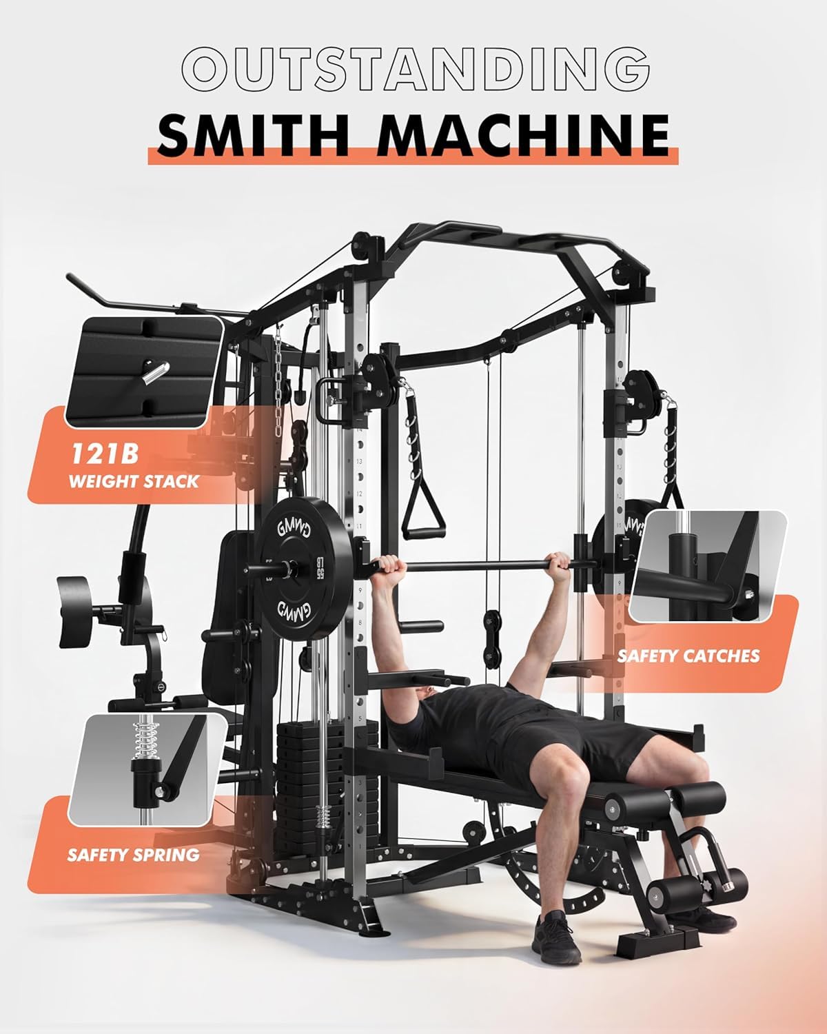Dual-Station SmithΔ Machine Po - Home Gym Smith review and price