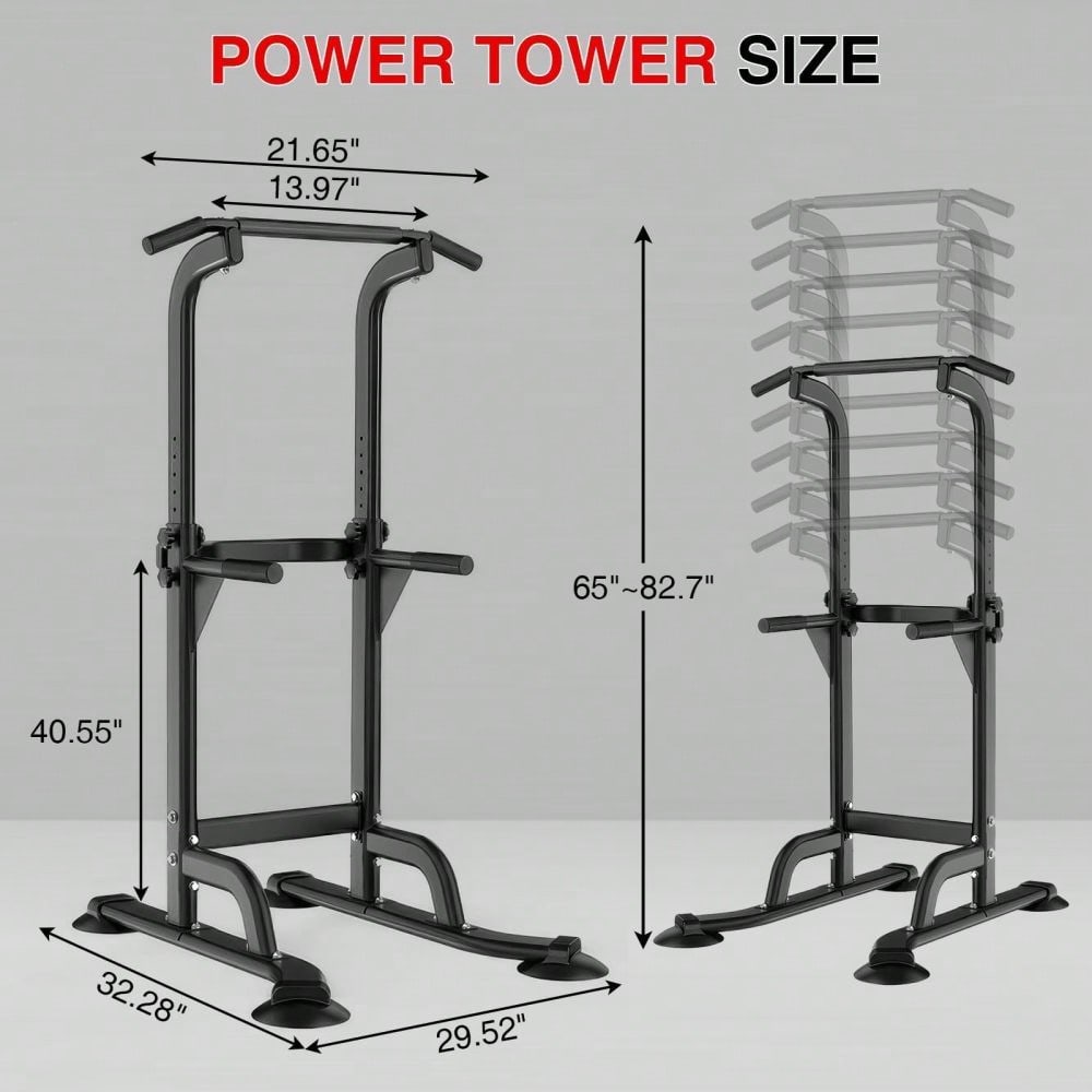 Gaderth Power Tower Dip Statio - Home Gym Electric Machine review and price