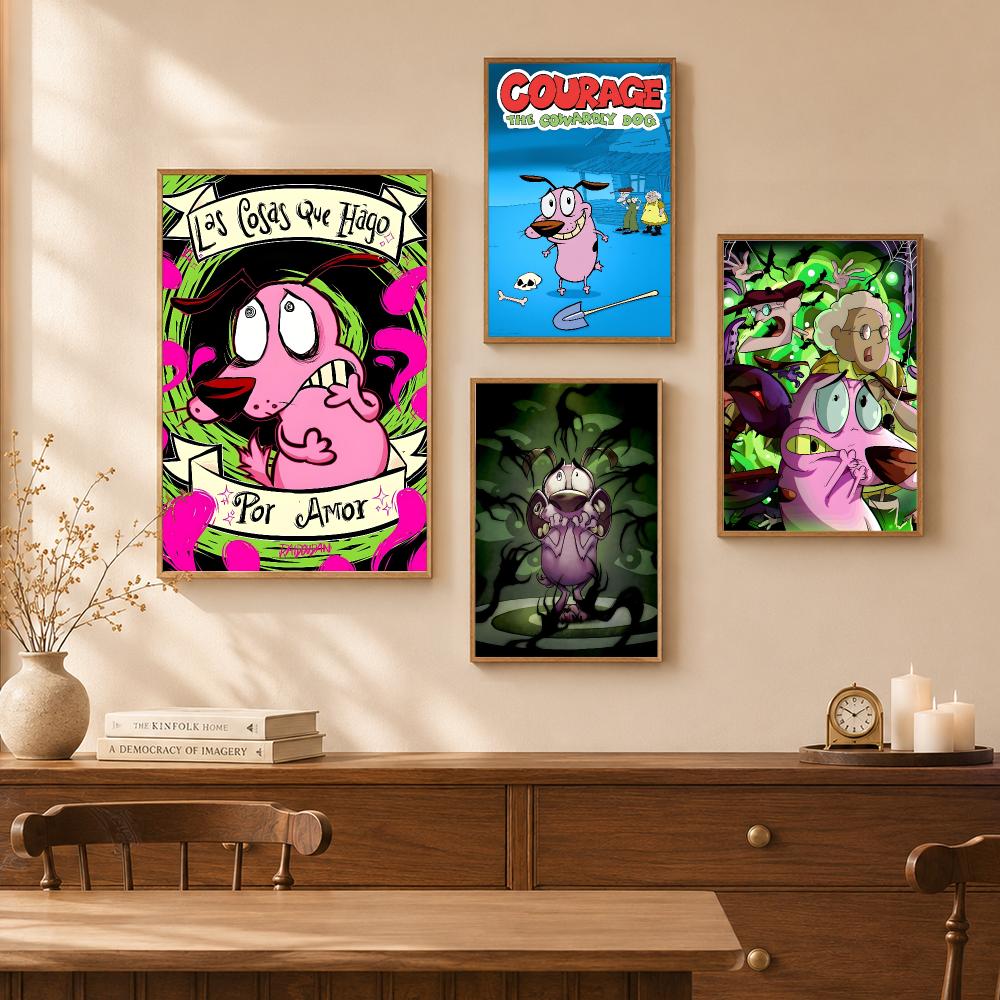 Funny Cartoon C-Courage Dog Po - Home Gym Usa review and price