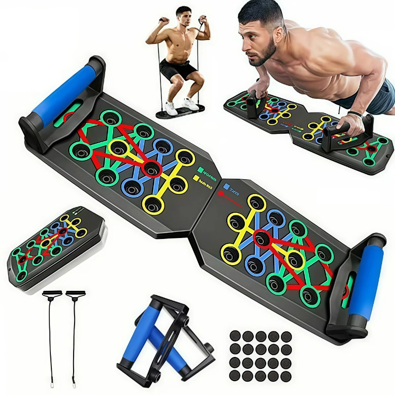 Foldable Push Up Board with Re - Home Gym Kit For Men review and price