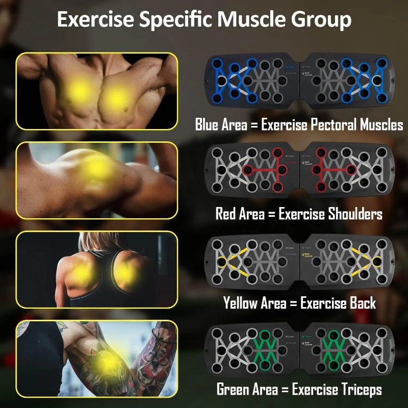 Foldable Push Up Board with Re - Home Gym Kit For Men review and price