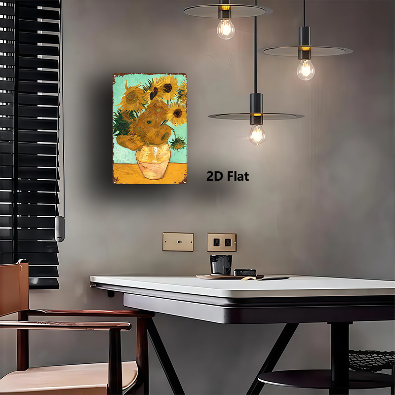Van Gogh Sunflowers Metal Wall - Home Gym Icon review and price