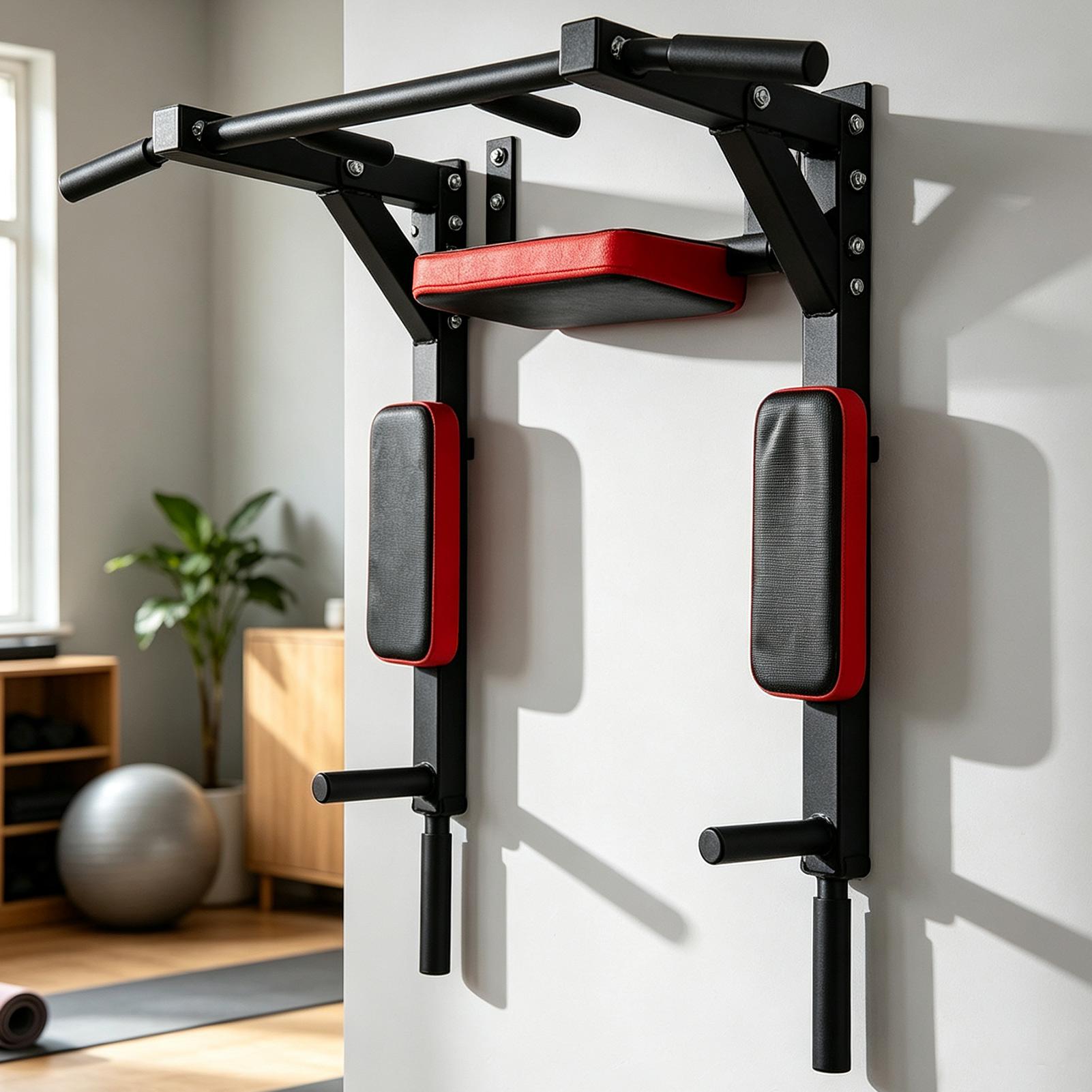 Wall-Mounted Pull-up Bar Fitne - Pull Up Bar Tower review and price
