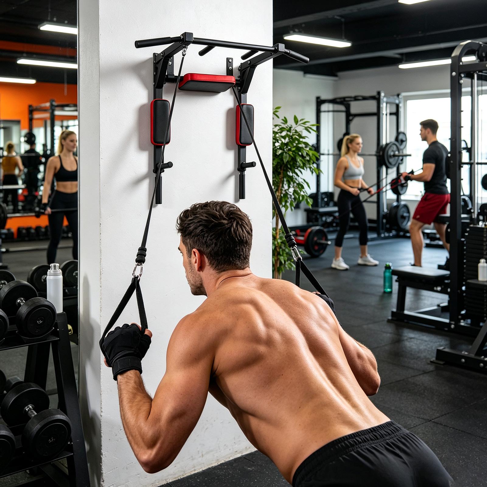 Wall-Mounted Pull-up Bar Fitne - Pull Up Bar Tower review and price